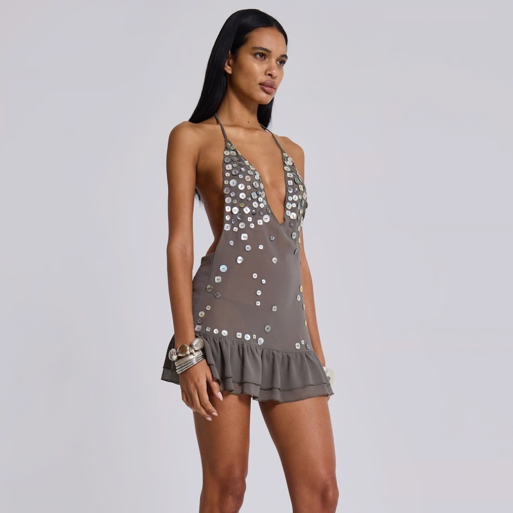 Jaded LDN Button Me Up Mini Dress *NEVER WORN*